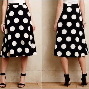 Anthropologie HD in Paris Deco Dot Midi Skirt 10